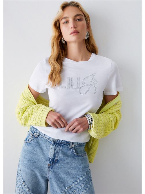 T-shirt con applicazioni LIU JO | WA6491JS923/P9353